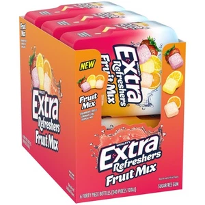 Gum Refreshers Fruit Mix Sugar-Free Chewing Gum Bulk, 40 Piece Bottle (Pack o... - Picture 1 of 9