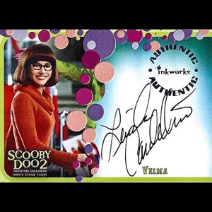 2004 Inkworks Scooby Doo 2 Linda Cardellini As Velma Dinkley Auto Card - Picture 1 of 1