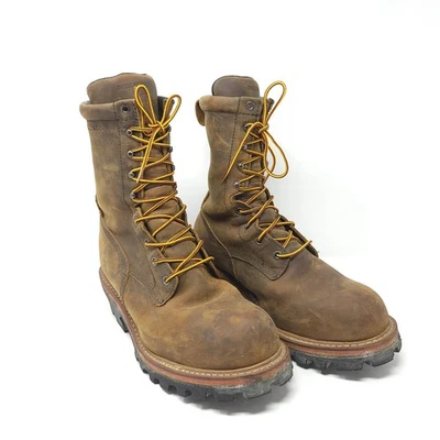Botas de trabajo de cuero con suela Vibram impermeables Red Wing 2219 Logger Max para hombre 9D Foto 1 de 4