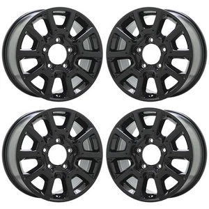 18" Toyota Tundra Gloss Black wheels rims Factory OEM set 4 75157 - Picture 1 of 8