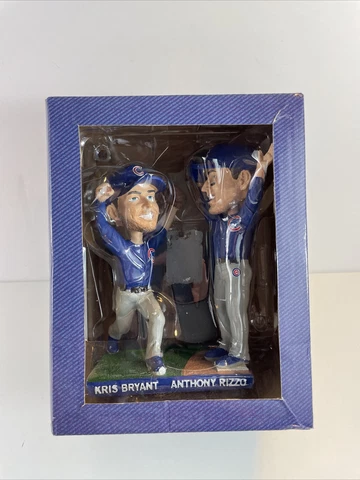 RARE Chicago Cubs 2016 Kris Bryant & Anthony Rizzo Final Out Bobblehead SGA Cover