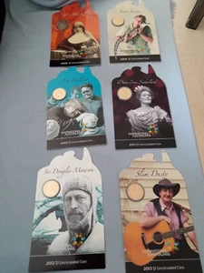 2008 - 2013 inspirational coin carded full set 6 coins together - Picture 1 of 8