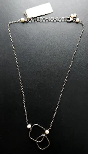 Vintage Sterling Silver Necklace New with Tag - 18 Inches - 6.1 Grams - Picture 1 of 8