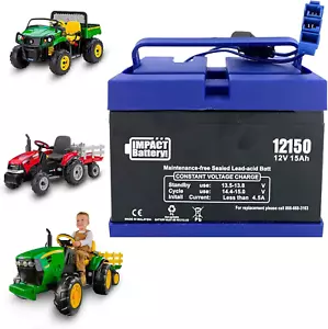 Batteria Aggiornamento 12V per Giocattoli Peg Perego John Deere Ride-On - Kit 15 Ampere - Foto 1 di 14
