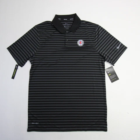 Los Angeles Clippers Nike Dri-Fit Polo Men's Black/Striped New Cover