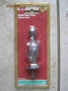 New Lot 4 Ace 3in 3" Rigid Door Stop with Catch Holder Chrome 5294434 Free Ship - Picture 1 of 5