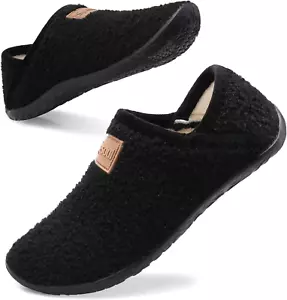 Fuzzy House Slippers for Women Men Indoor Closed Back Lightweight Cozy Faux Furr - Picture 1 of 12