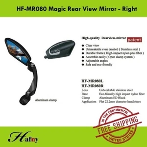 Hafny HF-MR080 Magic Bicycle Rear View Mirror Fully Adjustable- Right - Picture 1 of 3
