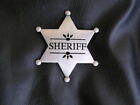 OLD WEST - SHERIFF BADGE - HIGH QUALITY Antique Silver - Marshal Ranger