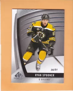 RYAN SPOONER 2017-18 SP GAME USED /51 BOSTON BRUINS #18 NM-MT A2 - Picture 1 of 2