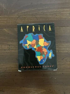 Africa Knowledge Cards, 48 Card Deck, Pomegranate Company, Printed In Hong Kong - Picture 1 of 2