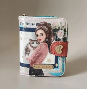 Nicole Lee U.S.A Love Is Part Of Fashion Cat Zipper Wallet - Picture 1 of 9