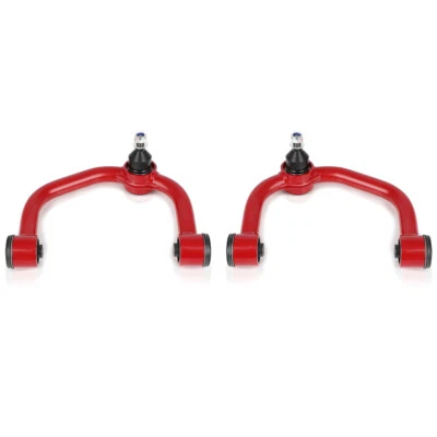 Fits 2004-2019 Ford F-150 2-4" Lift Red Adjustable Front Upper Control Arms - Image 1 of 4