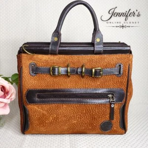 Chiappai Cuero Argentinian Leather & Suede Satchel - Picture 1 of 9