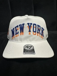 ‘47 Brand New York Knicks City Edition Snapback White Hat Ny 47 Rare Hitch Gift - Picture 1 of 6