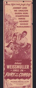 Fury of the Congo Película Original Herald de la Película de 1951 - Imagen 1 de 2