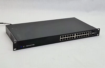 Ubiquiti EdgeSwitch 24 ES-24-Lite 24-Port Gigabit Managed Network Switch w/2*SFP - Image 1 of 4