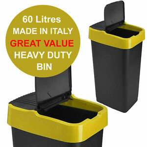 65 litros de residuos de reciclaje móvil delgada bin Recipiente con tapa de oficina de Catering