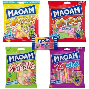 Maoam Share Bags - Fruity Chewy Candy Sweets Stripes Bloxx Flipper alle Geschmacksrichtungen - Bild 1 von 9