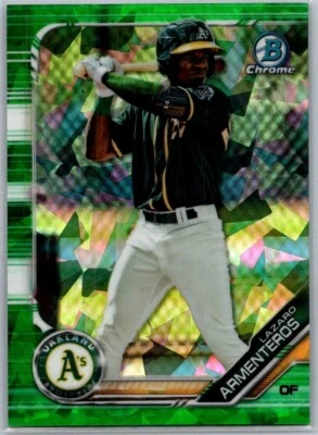 2019 Bowman Chrome Draft Sapphire Edition Green /50 Lazaro Armenteros #BDC-198 - Image 1 of 2
