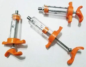 3 Dose Syringes 20mL Unbreakable Plastic Barrel Luer Lock Graduated Regulator - Picture 1 of 2