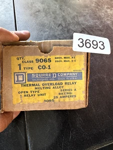 Square D 9065 CO-1 Open Type Thermal Overload Relay - 25 Amps, Series A - Picture 1 of 1