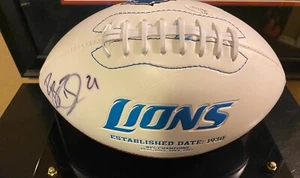 Reggie Bush Detroit Lions Autographed Football w/COA Lions Logo Full Size/ JSA - Picture 1 of 5