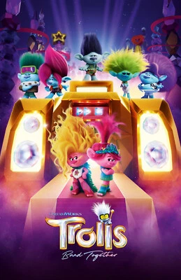 AA5736 Trolls Film By Mike Mitchell 2016 Movie Poster 11x17 - Image 1 of 4