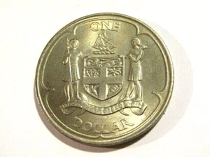 Fiji 1968 1 Dollar unc Coin Elizabeth II - Picture 1 of 5