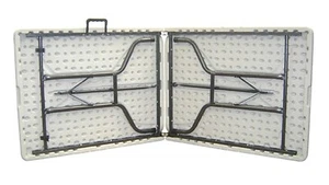 FOLDING TABLE MOULDED 183X74X73 CM fOutdoor Camping Garden BBQ Party - Picture 1 of 2