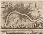 1693 London de Witt Historic Old Map - 20x24