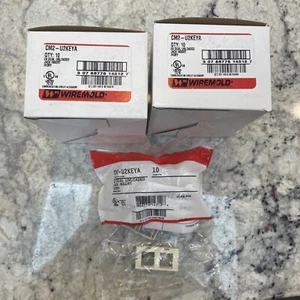 WIREMOLD CM2-U2KEYA- 2A DUAL UNLOADED KEYSTONE MOD IVORY (10 PACK) (QTY 2) - Picture 1 of 4