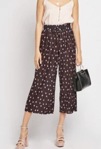 Bershka culottes plissettato a pois gamba larga taglia S - Foto 1 di 9