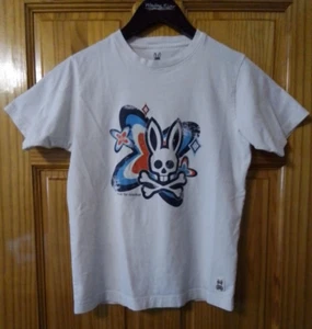 Psycho Bunny Shirt Youth Large 14/16 Soft Colors White Blue See Video - Picture 1 of 7