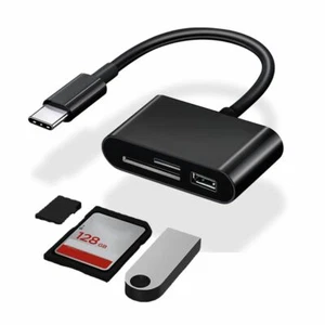 SD/TF Card Reader USB Type-C Micro USB OTG Adapter For MacBook Samsung Huawei - Zdjęcie 1 z 16