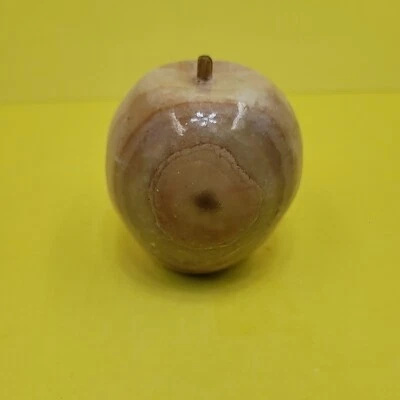 Pisapapeles rosa manzana mármol piedra alabastro sin marca 3" ALTO Foto 1 de 4