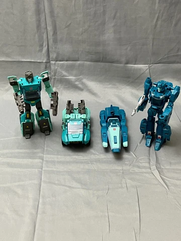 Four Transformers Titans Return Headmaster / 2x Kup & 2x Blurr (A5) Cover