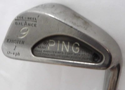 PING BLACK DOT KARSTEN I VINTAGE 9 IRON WEDGE RH GOLF CLUB - Image 1 of 4