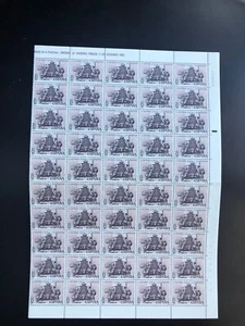 España 1980  50 sellos en hoja nº2573  Hacienda y los Borbones  MNH   - Imagen 1 de 2
