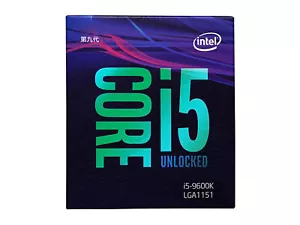 INTEL CORE I5-9600K 3.7GHZ SOCKET LGA1151 6-CORE DESKTOP CPU PROCESSOR - Picture 1 of 1