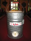 Original Vintage Galvanized Igloo Water Cooler Metal 3 Gallon Embossed  L & N RR