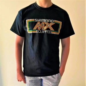 New Shimano MX Tee Shirt Vintage Old School BMX Mens T Shirt - Picture 1 of 5