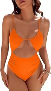 Blooming Jelly Womens One Piece Swimsuit Tummy Control Bathing Suit Sexy Flatter - Picture 1 of 6