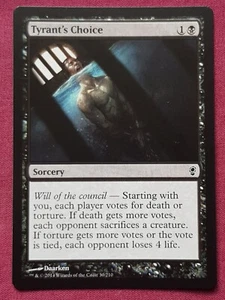 Magic The Gathering CONSPIRACY TYRANT'S CHOICE black card MTG - Picture 1 of 2