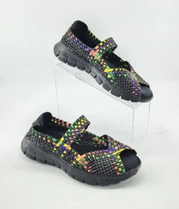 Skechers Women's Synergy Sunday Stroll Multiblack Mary Jane Sandals Comfort 9.5 - Picture 1 of 13