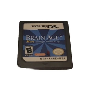 BRAIN AGE 2: MORE TRAINING IN MINUTES A DAY NINTENDO DS GAME 3DS 2DS LITE DSI - Picture 1 of 2
