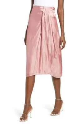 Falda Midi Metálica ENDLESS ROSE NUEVA $70 en Rosa Pequeña Foto 1 de 3