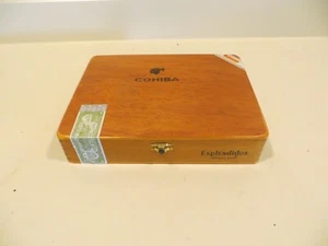 COHIBA Esplendidos Empty Original Wood Cigar Box - Picture 1 of 5