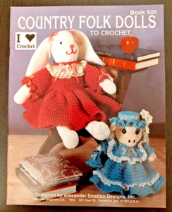 Country Folk Dolls to Crochet #605 - Picture 1 of 4