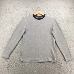 Banana Republic Long Sleeve Tee Tshirt Mens L Gray Cotton Blend Casual Pullover - Picture 1 of 21